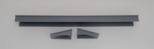 N Gauge 1:148 Railway Scenery Train Station 1xPlatform & 2xRamps (LIGHT GREY) - Picture 8 of 9