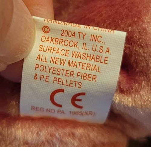 ⛳️ ChariTee ⛳️ 2004 TY Beanie Baby Bear - MWMT'S - Imagen 6 de 6