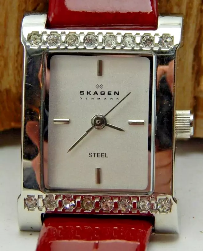 Skagen ladies watch clearance with swarovski crystals
