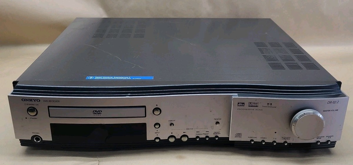 ONKYO DR-S2.2 AM/FM DVD/CD Player Receiver No Remote Tested