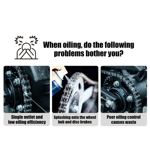 Motorcycle Chain Gear Oiler Cleaner Lube Applicator Motorbike Maintenance Tool - Picture 2 of 15