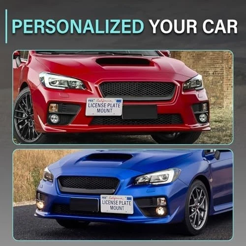 No-Drill Tow Hook License Plate Bracket for 2008-2014 Subaru WRX/STI Foto 4 de 4