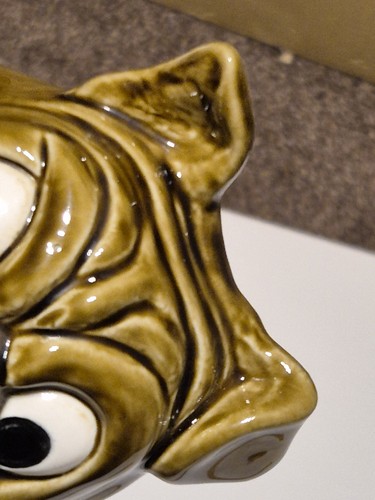 Sylvac collectible rare Caricature English Bulldog Money Box 5096 VGC ceramic - Picture 3 of 14
