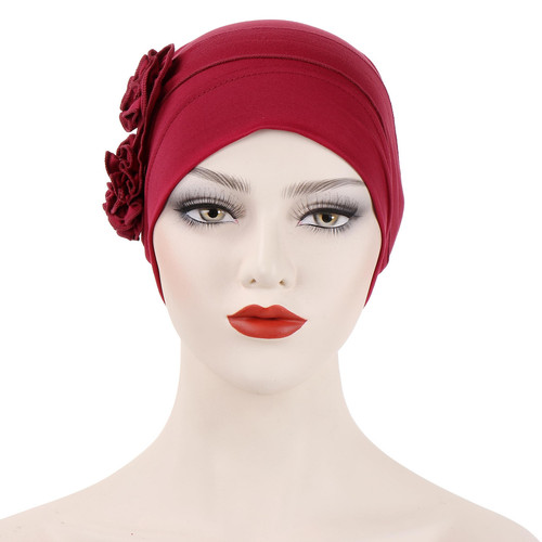 Flower Turban Hats for Women - Pre Tied Twist Solid Hedwrap Caps Chemo Cancer... - Picture 4 of 8