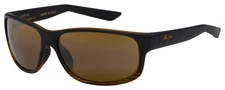 Maui Jim Men's Kaiwi Channel 62mm Striped Brown Polarized Sunglasses H840-25C