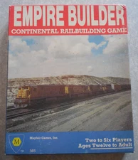 EMPIRE BUILDER CONTINENTAL RAILBUILDING GAME, MAYFAIR GAMES #503, INCOMPLETE!