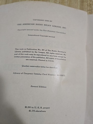 1958 SINGLE SIDEBAND FOR THE RADIO AMATEUR Second Edition - Picture 3 of 4