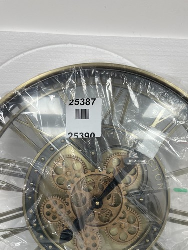 OROLOGIO DA PARETE KENSINGTON INGRANAGGI MOBILI NUMERI ROMANI - Foto 2 di 6