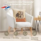 Throw Pillow Cover – Two Kittens - Jacquard Woven Cushion Pillow Cover 19x19