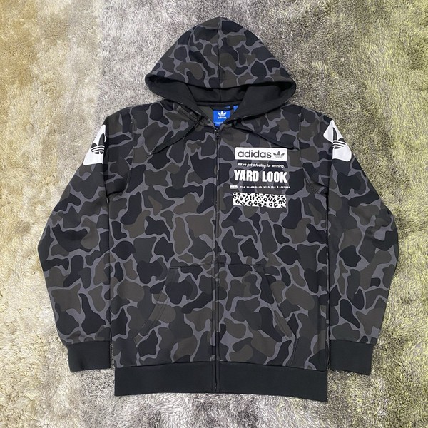 Adidas Originals Yard Look Camo Graphic Full Zip Hoodie Jumper Men’s Size S