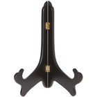 Bard's Hinged Black MDF Wood Stand, 11" H x 8.5" W x 6" D (For 10" - 14" Plates)