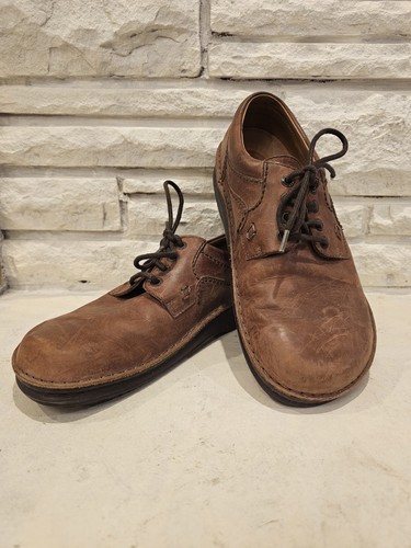 BIRKENSTOCK Memphis Brown Leather Shoes Oxford EU 40 (US Women 7 Men 9)