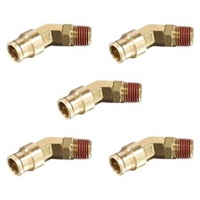 Air Line Connector DOT 1/2"OD x 3/8" NPT Brass Push In Fittings Truck Trailer
