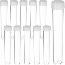 30 Pcs Clear Small Tube Bottles Empty Bead Tubes Storage Containers for Beads