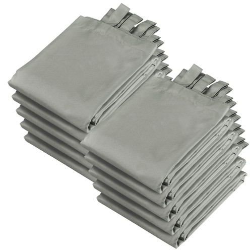 54"x120" Outdoor Curtain Drape Tab Top UV30+ Patio Pergola Backyard 10 Piece - Picture 6 of 8