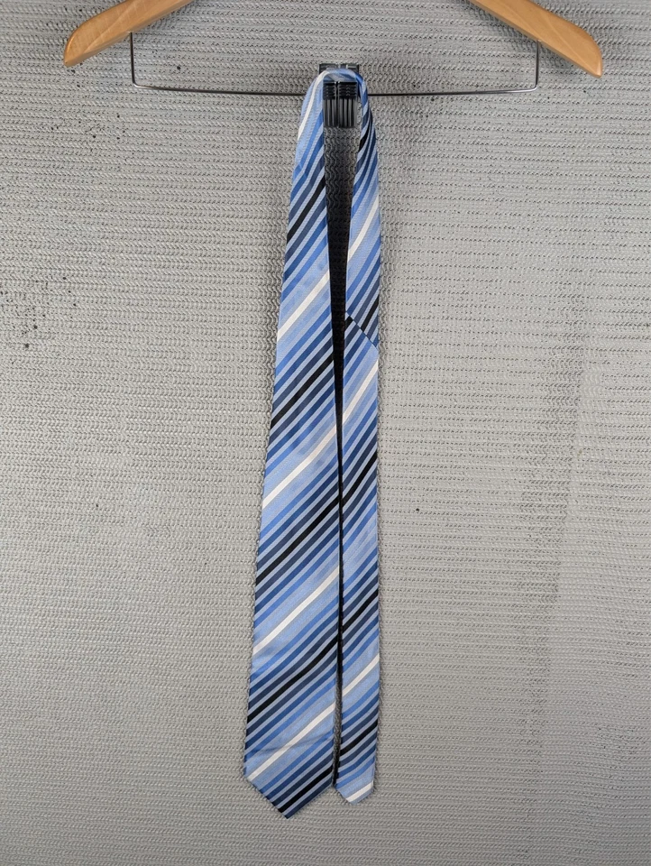 Corbata Zodiac Sicilia Corbata Seda Hecha en Italia Rayas Foto 2 de 4