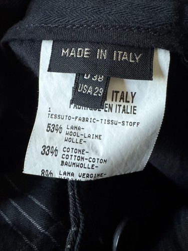 Marithe Francois Girbaud Pants Womens 29 Avant garde Pinstripe Wool Blend Italy - Picture 10 of 20