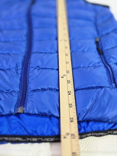RLX Ralph Lauren Blue Sleeveless Puffer Quilted Down Vest Men's Size Large  - Picture 8 of 15