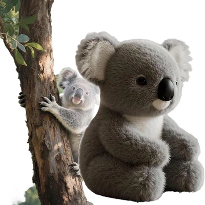 MARKENLOS 25 CM Der Koaly Lebensechter Koala Plüschtier Emotionale Heilung auf Abruf Koala