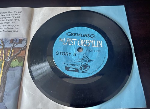 1984 Gremlins Story 5 The Last Gremlin 33 1/3 RPM Record & Story Book Good Shape - Picture 5 of 8