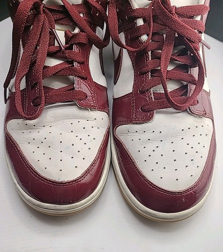 Size 12.5 W / 11 M - Nike Dunk LX Low Team Red Crocadile. - Picture 4 of 5