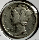 1931-S Mercury Dime - Free Shipping - (12-17)