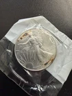 2002 Uncirculated Silver American Eagle With Toning 99.9% Silver