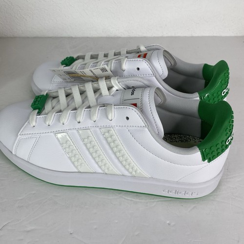 Adidas Lego Grand Court 2.0 Entrenadores Tenis US9.5 Suela Verde Nuevo en Caja - Imagen 8 de 12