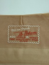 Vintage La- Boheme Seamless Mesh Stockings 33 1/2 Inches Long RH T