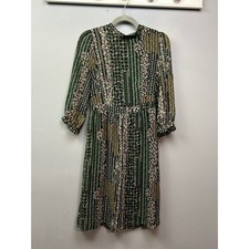 Forever 21 Floral Print Midi Dress Long Sleeve Casual Spring Women's S