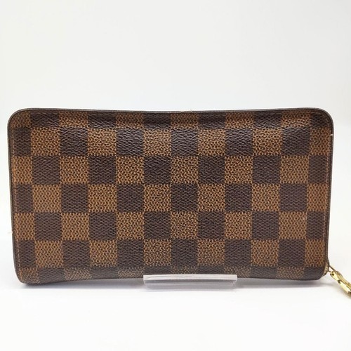 Louis Vuitton Damier Portemonnaie Zippy Long Wallet Brown Authentic Used Japan - Picture 4 of 17
