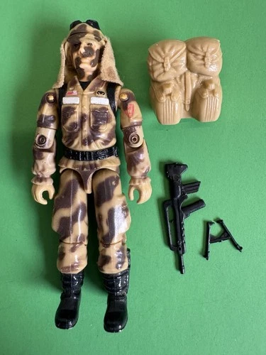 1985 Vintage Hasbro GiJoe Desert Trooper Dusty Action Figure Mint Complete