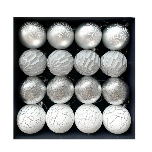 A Touch of Color Pack of 16 Lightweight Plastic Christmas Balls Each at 6cm - Picture 3 of 17
