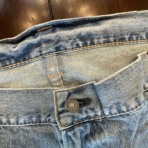 NWT $125 Polo Ralph Lauren Hampton Denim Blue Jeans 46Bx32 Maidstone Distressed - Picture 12 of 22