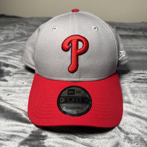 New Era Philadelphia Phillies 9Forty Adjustable Gray Hat MLB Baseball - Picture 2 of 9