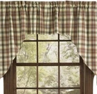 Park Designs Cotton Window Curtain SWAG 72" x 36"  Lemon Pepper NEW PAIR