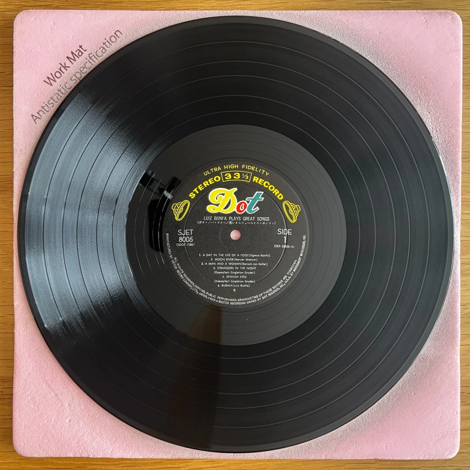 LUIZ BONFA Plays Great Songs JAPAN LP VG/EX- BRAZIL BOSSA 1968 DOT SJET-8005 — 第 3/4 张图片