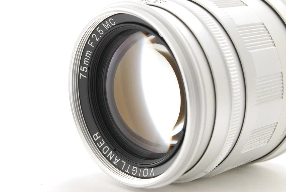 [Exc+5 con capucha] Lente Voigtlander Color Heliar 75 mm f/2,5 MC L39 Leica de JAPÓN Foto 3 de 4