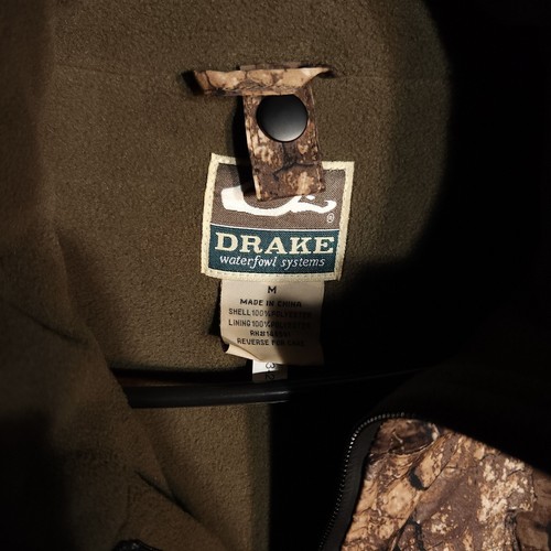 Drake Waterfowl Guardian Elite Mens Medium Brown Camo Hunting Jacket - Picture 5 of 9