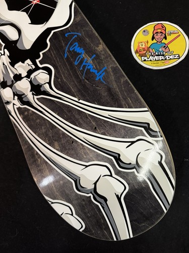 RARO MAZZO DI SKATEBOARD FIRMATO Tony Hawk Falcon 1 THPS Birdhouse AUTOGRAFATO - Foto 3 di 7