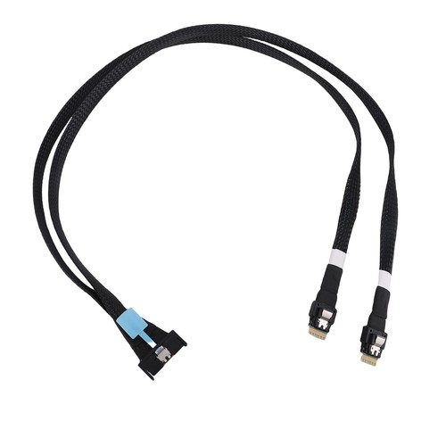 Double Straight Cable SFF-TA-1016 74Pin To 2xSFF-8654 38Pin High Speed Flex Kit - Picture 11 of 12