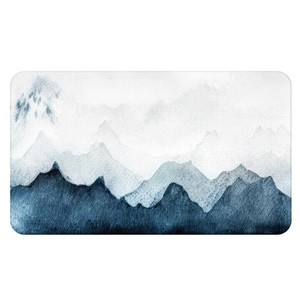 QIYI Floor Comfort Mat 1 Piece Kitchen Rug PVC Leather Waterproof Oil Proof Non