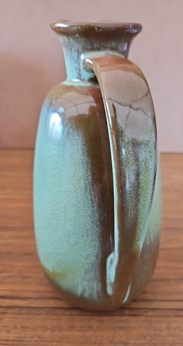 Vintage Frankoma 1960's Plainsman Prairie Green 8" Tall Pitcher Jug #835 - Picture 3 of 4