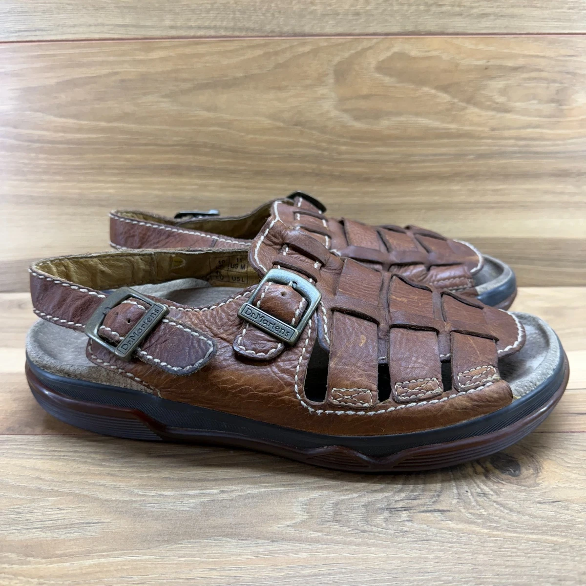 Fisherman Solid Sandals for Men with Upper Leather | eBay display picture 1