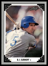 1991 Leaf B.J. Surhoff Milwaukee Brewers #42
