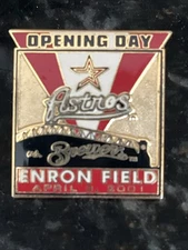 Opening Day Enron Field Astros V Brewers April 3 2001 Pin