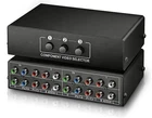 3-In 1-Out Component AV Switch – Composite Video Audio Selector Box for TV/DVD