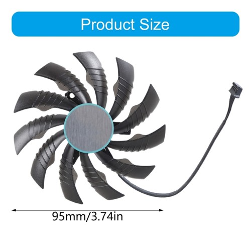 Graphics Card Cooling Fan 95MM PLD10010S12H For 3050 3060 3060TI - Photo 8/20