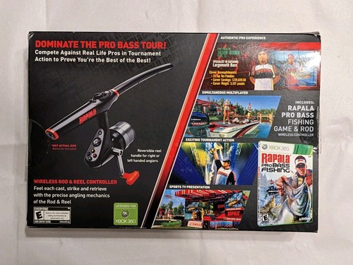 NEU Xbox 360 Rapala Pro Barsch Angelspiel mit Angelrute Controller 2009 - Bild 3 von 3