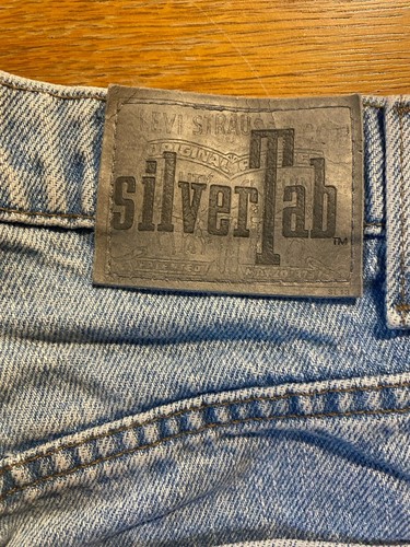 Pantalones de mezclilla vintage Levi’s SilverTab holgados 36x30 hechos en EE. UU. años 90 botón mosca grunge - Imagen 12 de 14